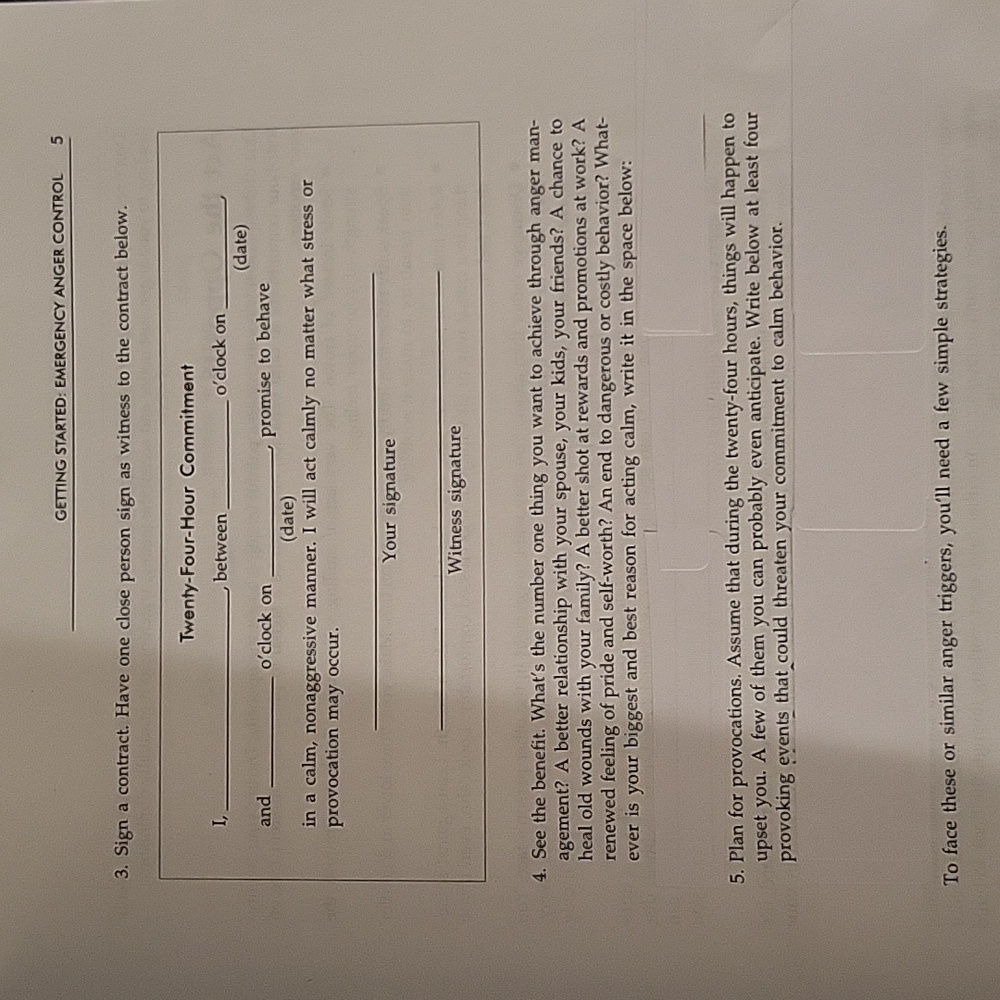 Anger Control Workbook - Picture 3 of 6